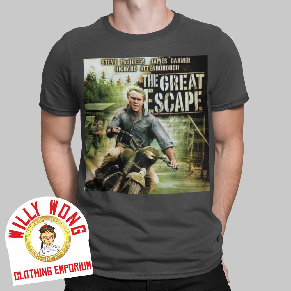 The Great Escape T-SHIRT MOVIE FILM WAR Movie Retro Vintage Hipster Classic Unisex T-Shirt XL