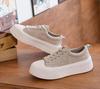 oard shoes 2026 new thick soled frosted leather lace up versatile shoes  sports shoes  casual shoes for women
