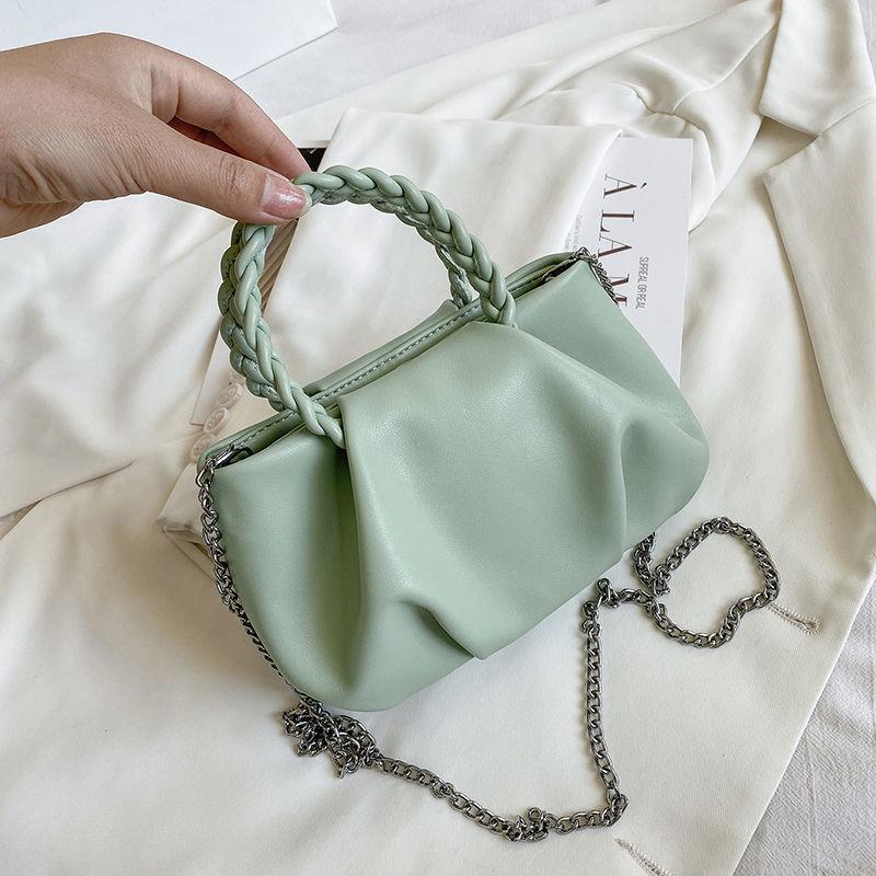 

2025 Women s Trendy Cloud Bag: Summer Chain Shoulder & Crossbody Pleated Handbag