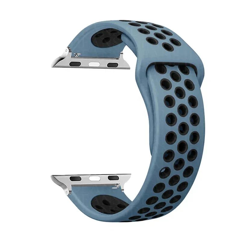 Sport Loop Strap für Apple Watch Band Ultra 2 49 mm 44 mm 40 mm 41 mm 45 mm 42 mm 38 mm Silikonarmband iWatch Serie 9-8-7 6 5 4 SE