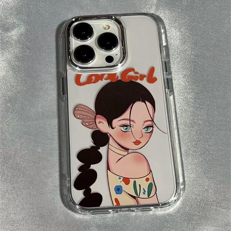 sexy girl shockproof phone case for iphone 17 pro max 16 plus 15 14 13 11 silicone back cover for iphone 12 xr x xs shell bumper