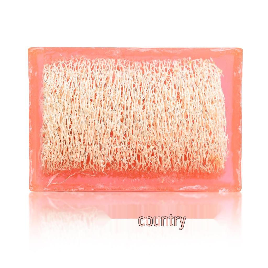Lemon Scented Handmade Loofah Soap: Deep Cleansing, Moisturizing, Exfoliating Bath & Face Wash
