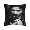 Vampire Diaries Damon Klaus  Pillow Case  Novelty Pillow Cover Graphic Pillowcases For Sofa Home Decoration