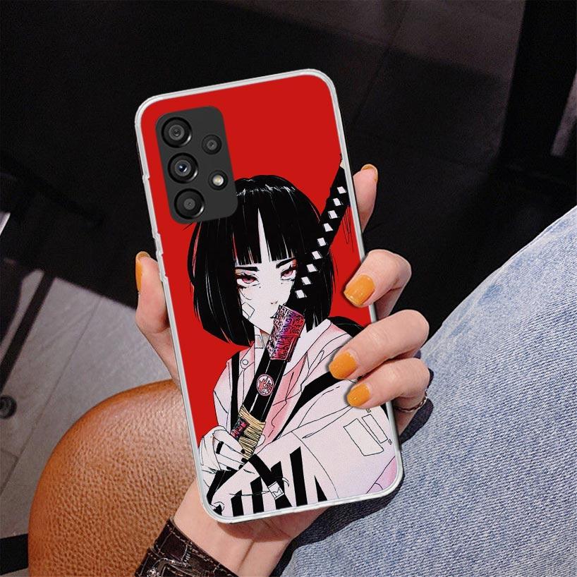 Japanese Style Anime Girl Phone Case For Samsung Galaxy A17 A16 A15 A14 A13 A57 A56 A55 A54 A53 A37 A36 A35 A34 A33 A26 A25 A24
