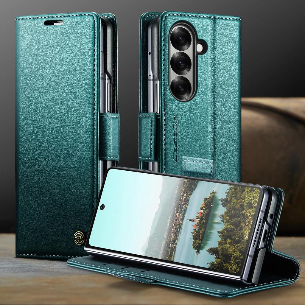 CaseMe For Samsung Galaxy Z Fold 7 Magnetic Flip Leather Wallet Case Skins Cover