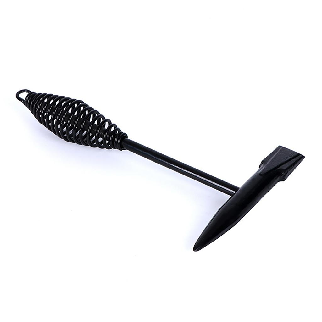 Schweißschlackenhammer mit gehärtetem Meißel Komfortabler Federgriff Schweißpickhammer für Elektroschweißer