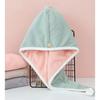 Double-layer Coral Fleece Dry Hair Cap Women's Microfiber Absorbent Quick-drying HeadscarfDry Hair Towel