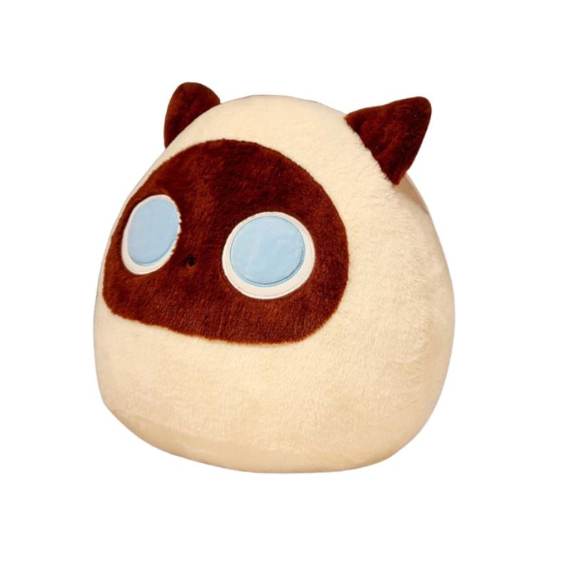 Cute Black Cat Dumpling Pillow Plush Toy Stuffed Animal Doll