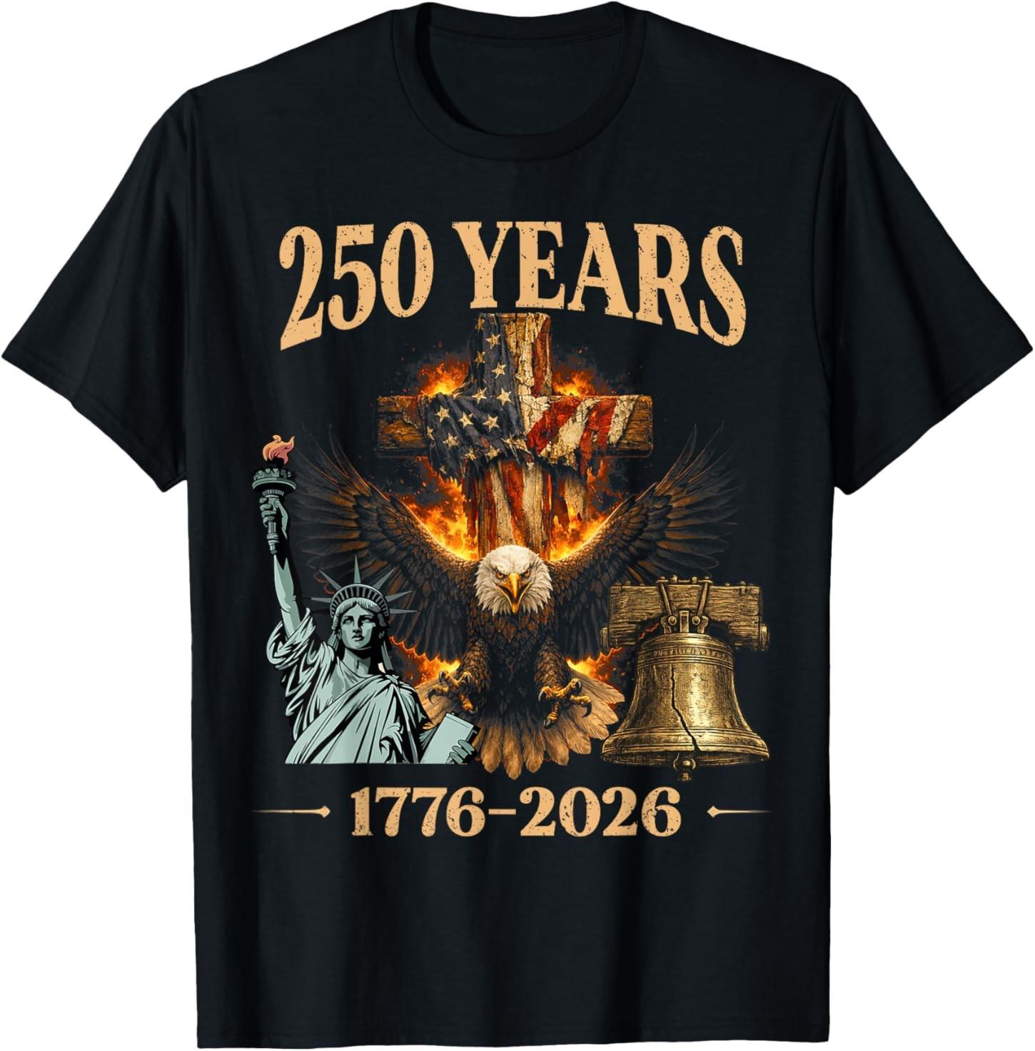 250 Anniversary USA America 250th T-Shirt S