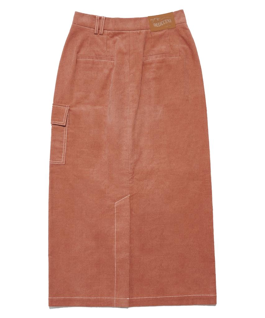 DELICCENT Straight Long Skirt [Indie Pink]