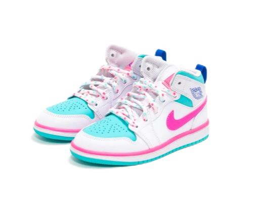 

Air Jordan 1 High Digital Pink Green Soar Retro Sneakers 640737-102 EU 102
