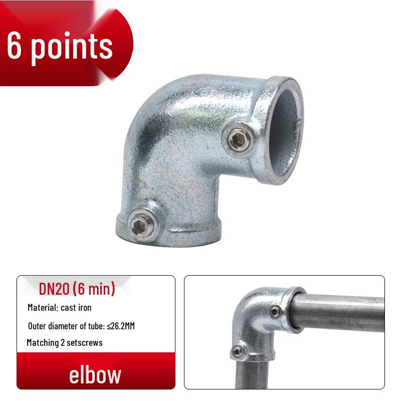 4/6-Point Galvanized Pipe Connectors: No-Weld Sunroom Shelf Couplings