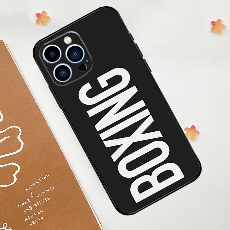Boxing Art Case For iPhone 15 16 14 13 12 11 Pro Max Plus X XR XS Max 12 13 Mini Soft Bumper Cover