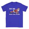 Men T-Shirts Ho Ho Hold The Plank Santa Workout Funny Christmas Vintage Cotton Tees Short Sleeve  T Shirt Round Collar Tops