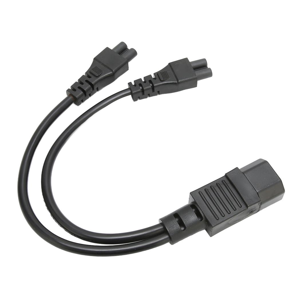 Splitter Power Plug Cord IEC320 C14 Male to Dual IEC320 C5 Female Power Cord for Laptop Power Adapter 100‑250V