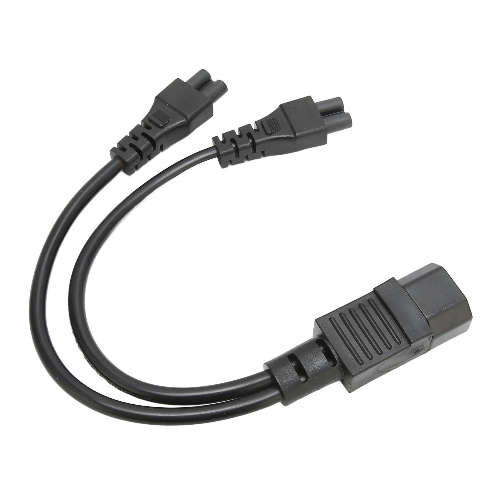 

Splitter Power Plug Cord IEC320 C14 Male to Dual IEC320 C5 Female Power Cord for Laptop Power Adapter 100‑250V