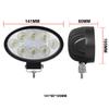 24W LED Work Light For Car Truck Off Road Motorcycle Headlight Oval Shape