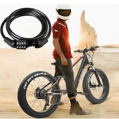 Anti-theft Bike Lock 4 Digit Code Bike Cable Lock Bike Parts Password Bicycle Locks  Scooter
