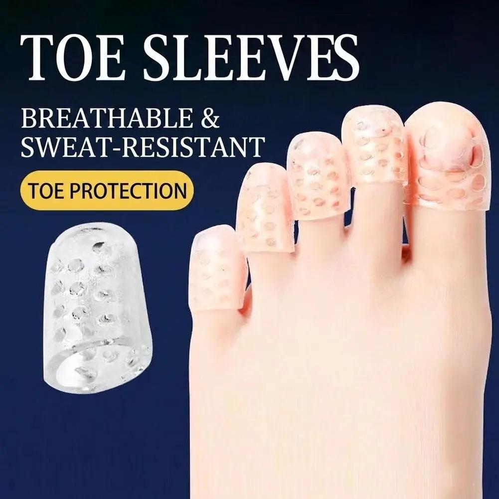Toe Covers Silicone Toe Caps Anti-Friction Breathable Toe Protector Prevents Blisters Toe Caps Cover Protectors Foot Care