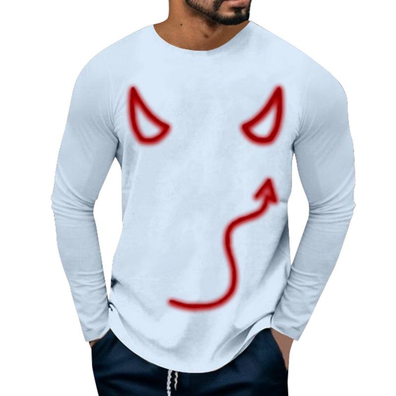 Halloween 3D Digital Printed Men's Casual Base Shirt PLUS SIZE T-Shirts (men’s)
