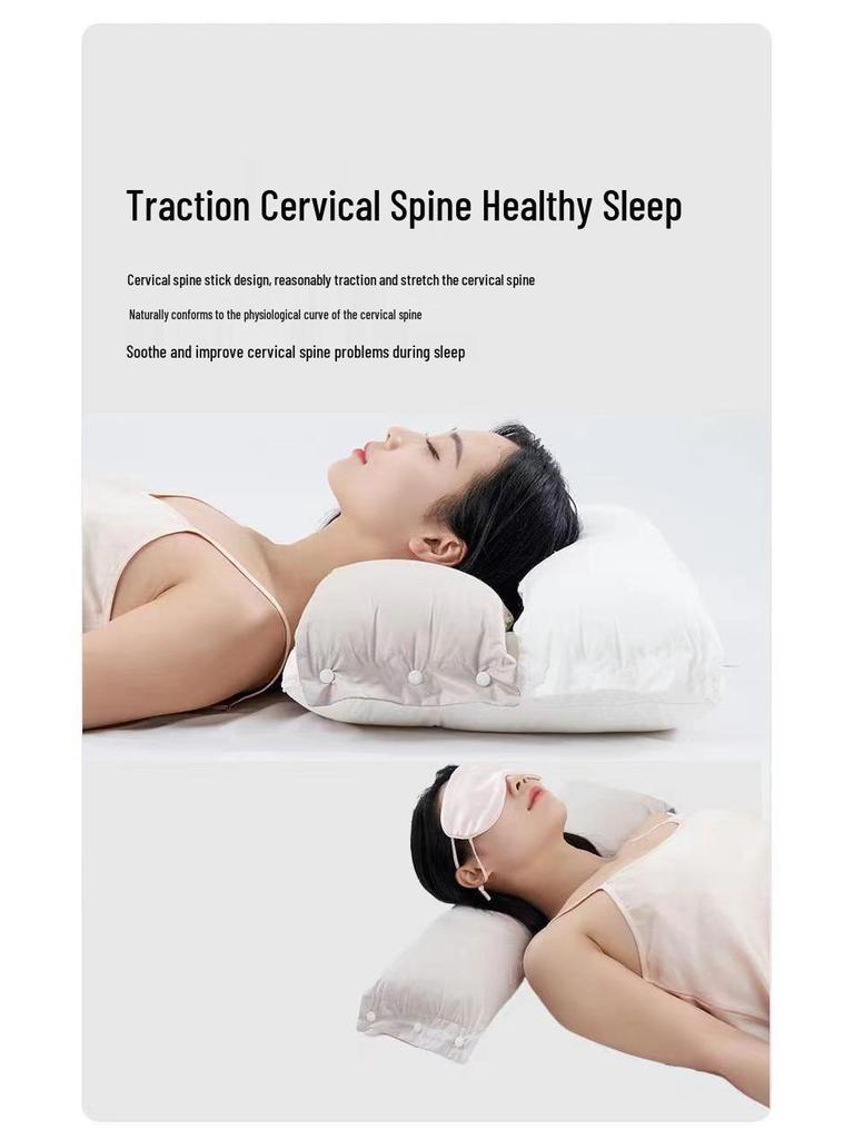 3-in-1 Detachable Double-Layer Cotton Neck Support Pillow