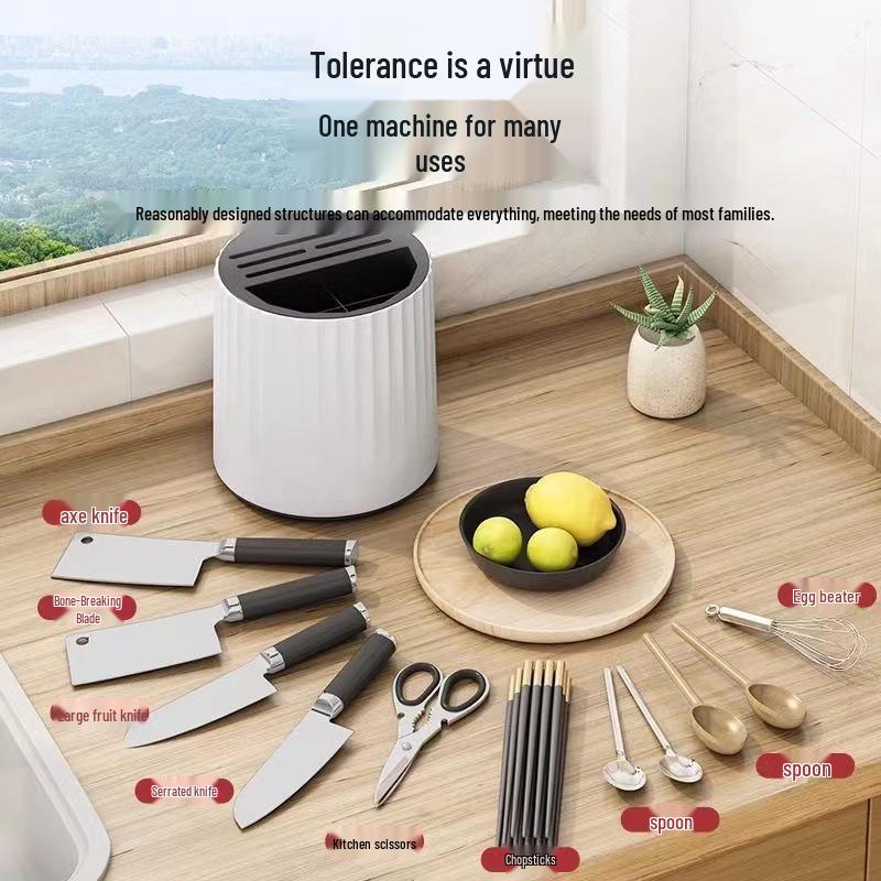 Rotatable Multifunctional Kitchen Knife and Chopstick Holder