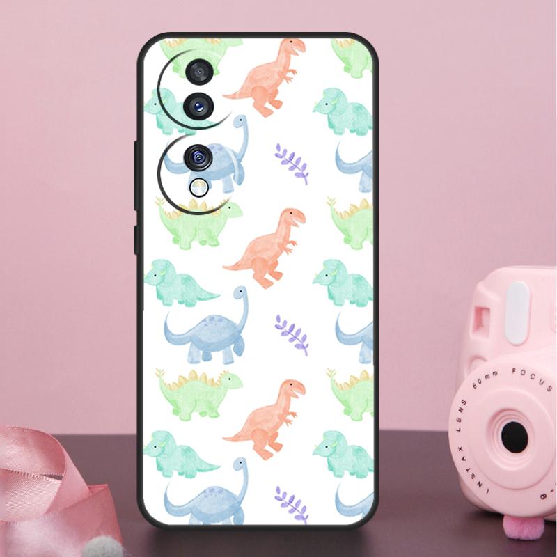 Dinosaur Collage Case For Honor Magic 7 Pro 5 6 8 Pro X9a X9b X9c X9d X8a X8b X8c 50 70 90 200 400 Lite Cover