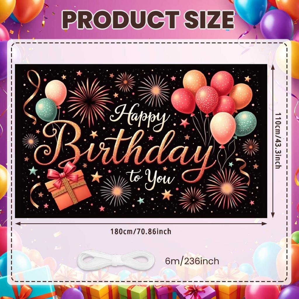 Celebration Background Joyful Design Joyful Banner Cheerful Display Star Patterns Birthday Party Display For Home Party Friends