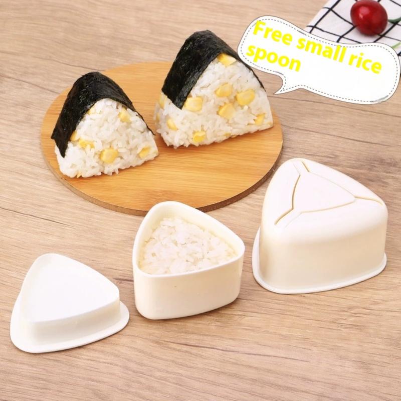 Diy Sushi Mold Maker Food Press Non Stick Rectangular Triangle Sushi Kit Japanese Tools Kitchen Bento Onigiri Rice Ball Set