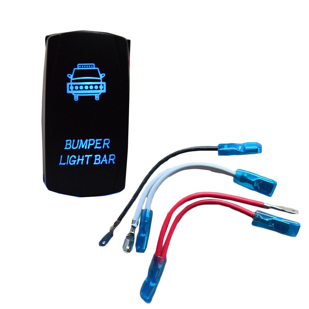 Blue Rocker Switch for Rear Light Control for Utv Arb Carling Off Road