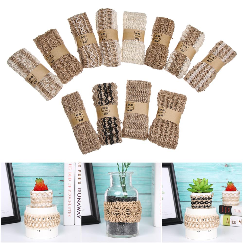 Quality Rustic Wrap Wedding Decoration Gift Packing Natural Burlap Hessian Jute Hemp Rope String