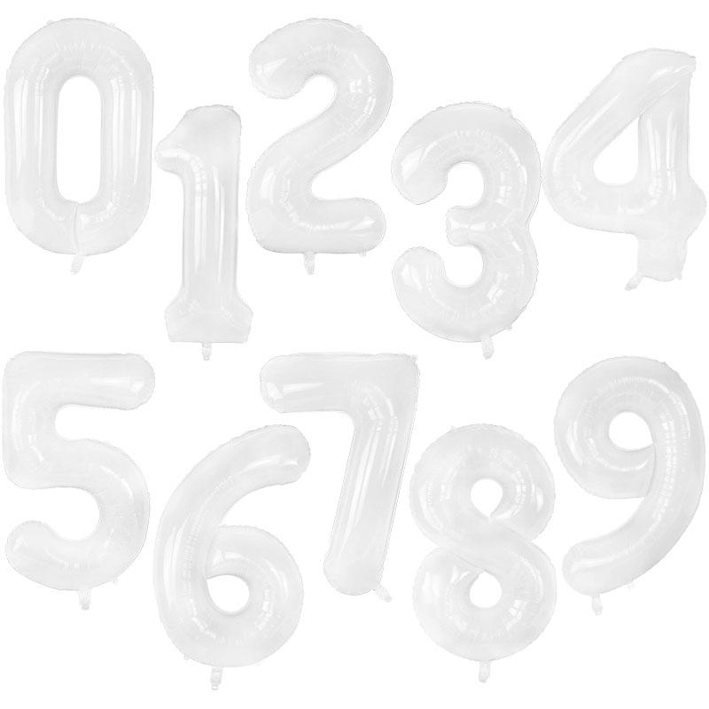 32/40Inch Giant Foil Number Balloons Air Helium Figures Wedding Adult Kids Birthday Party Decoration Supplies 0-9 Digital Globos