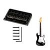 6 String Hard Tail Fixed Guitar Bridge with Screws & Wrench Top Load Tailpiece for Precisions Electric Instrument