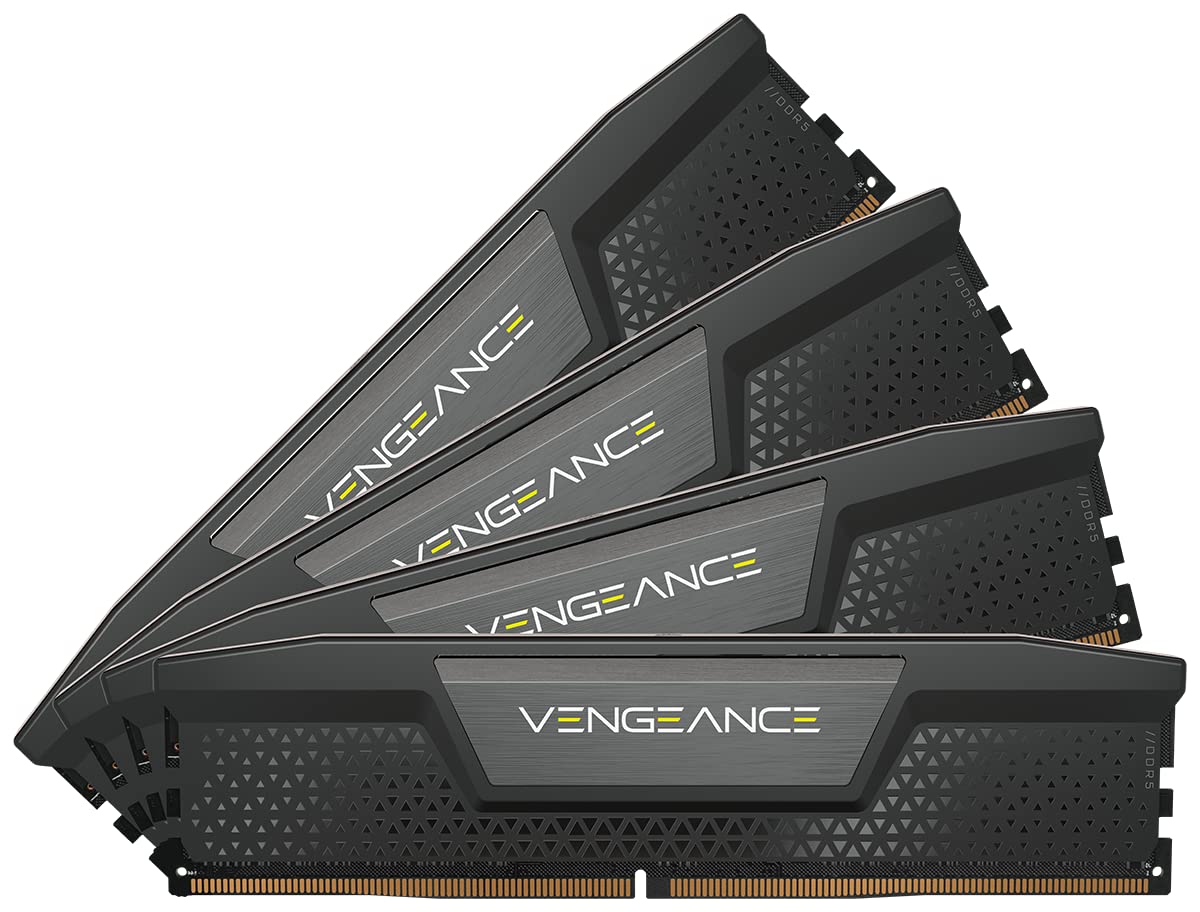

Пам ять CORSAIR Desktop PC VENGEANCE DDR5 Series Intel XMP Memory Kit 96GB Black x CMK96GX5M4B5600C40 DDR5-5600MHz (PC5-44800) [24 ГБ 4]