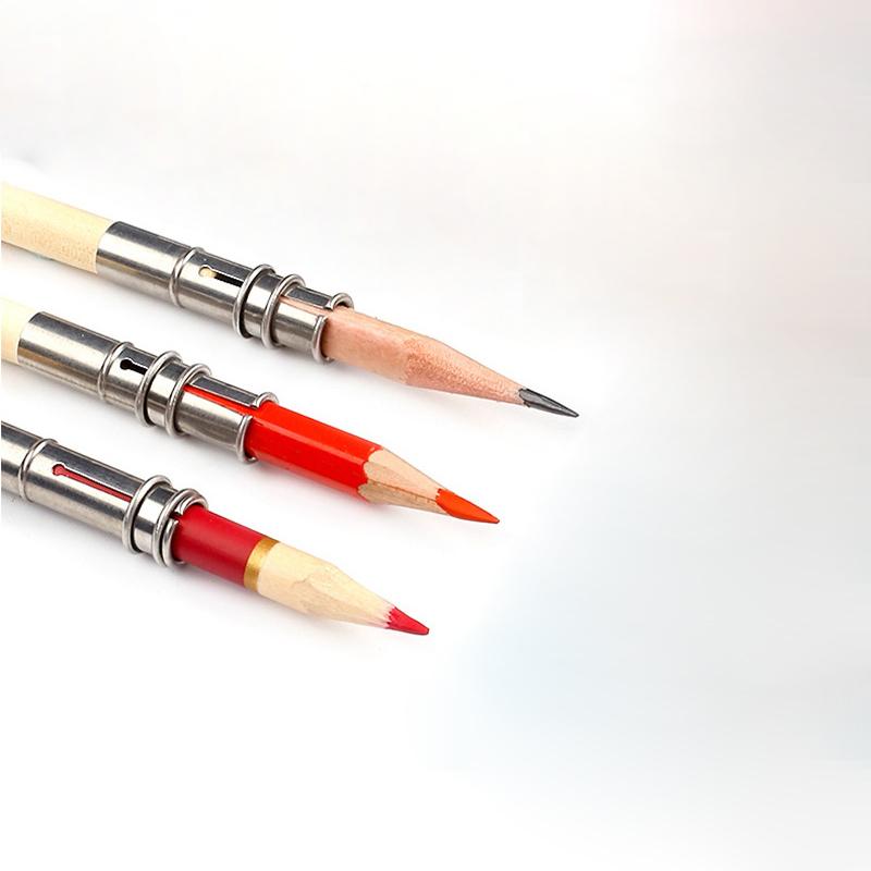 Potloodverlengstuk met enkele kop voor houtskoolpotloden, schetspotloodhuls, schrijfhulpstuk, metalen potloodvanger, tekenen voor kunststudenten