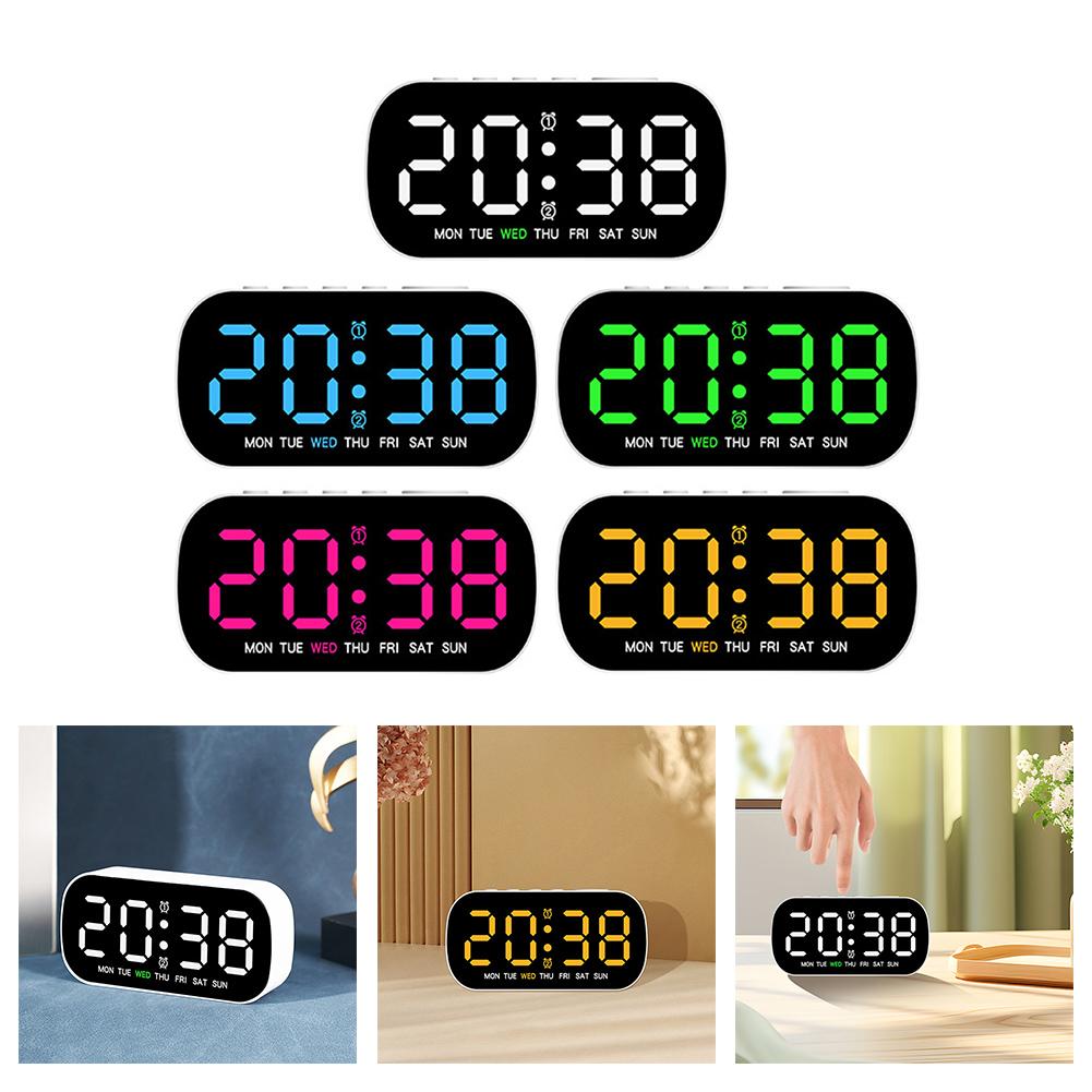 Alarm Digital LED Alarm Clocks Temperature Date Clocks Display Table Clock