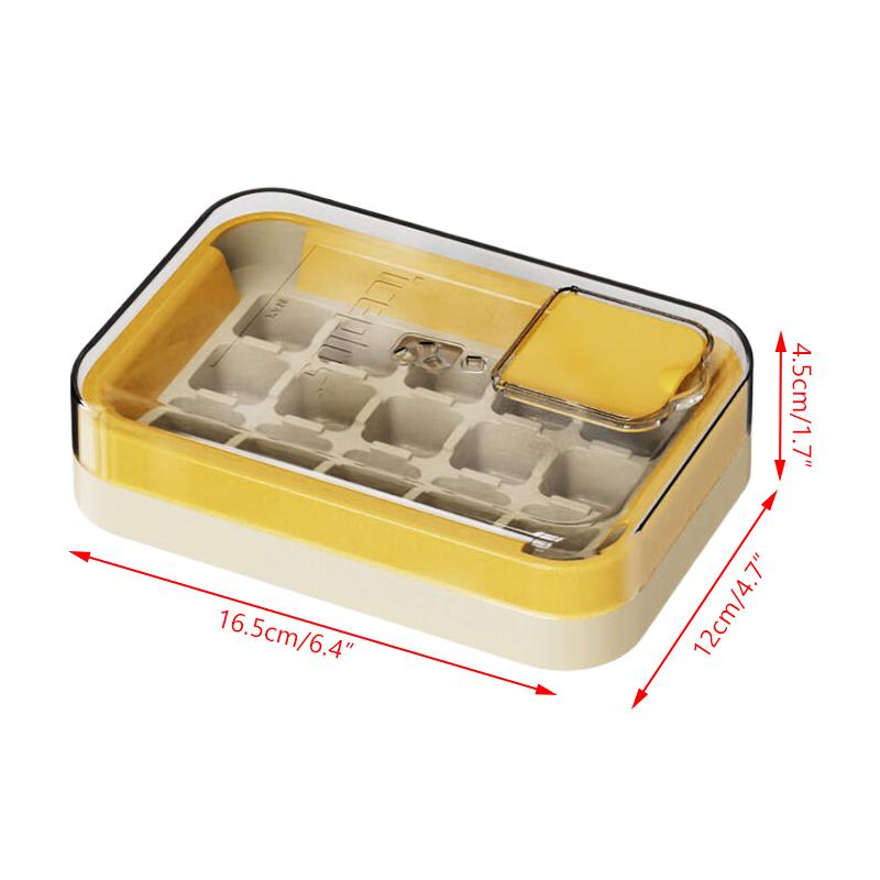 15 Grid Plastic Ice Mould For Summer Drinks Reusable Fast Freeze Ice Mold With Lid, Perfect For Cocktails Beverage Cooling Party