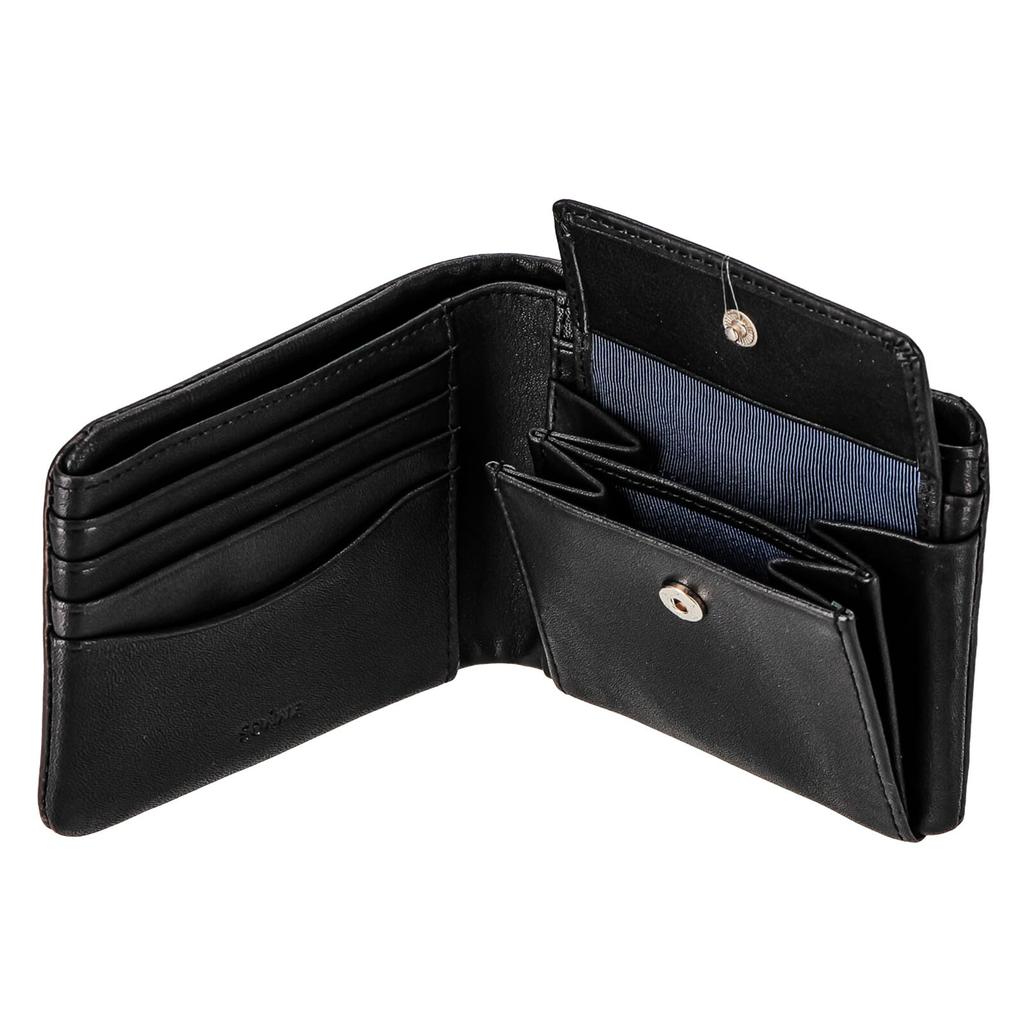 SONNE Softer Genuine Leather Bi-fold Wallet, Black