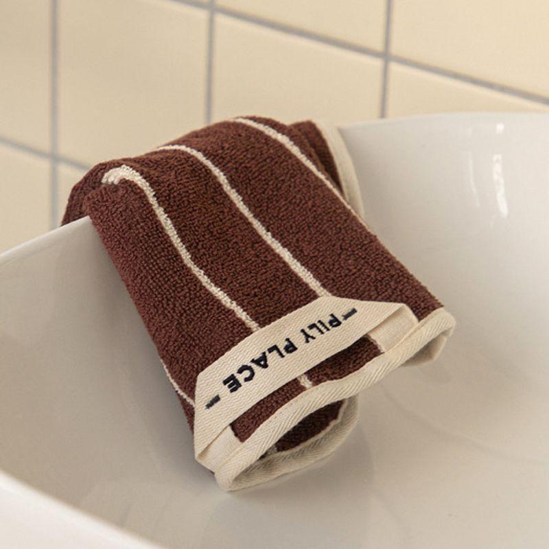 PILY PLACE Hand Towel (Brown Ivory)