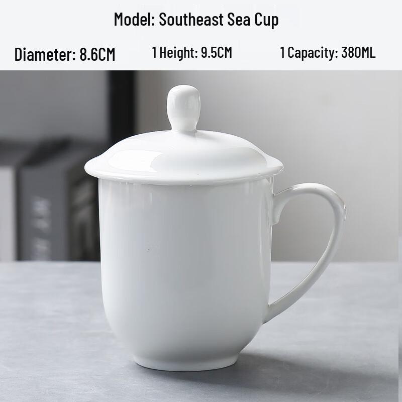 MOLUONA Gold Rim Ceramic Mug with Lid