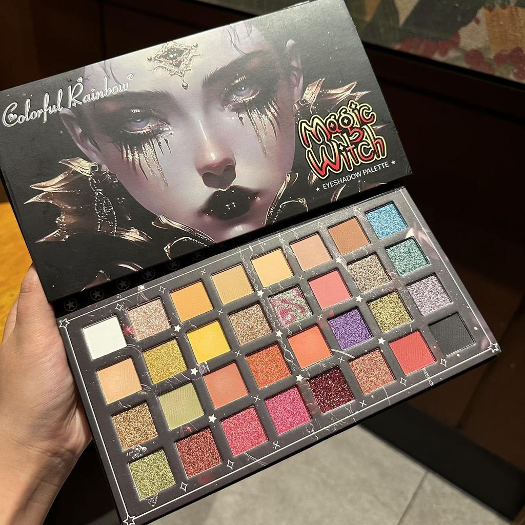 32 Colors Earthy Dark Goth Girl Oil Painting Eye Shadow