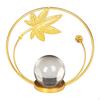 Sculpture Statue Crystal Ball Iron Art Desktop Decoration for Hotel Cabinet