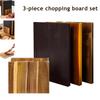 3-teiliges/Set Buchförmiges Schneidebrett-Set Lebensmittelspezifische Etiketten Küchen Dekorative Vorbereitungsbretter Fleisch Fisch Brot Käse Hackbrett