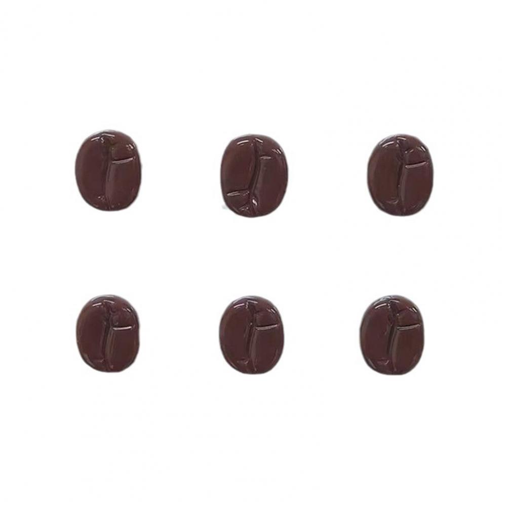 Mini Fridge Magnets Fridge Magnet Decoration Coffee Bean Fridge Magnet Set Mini Resin Food Magnets for Home Office Decor Kitchen