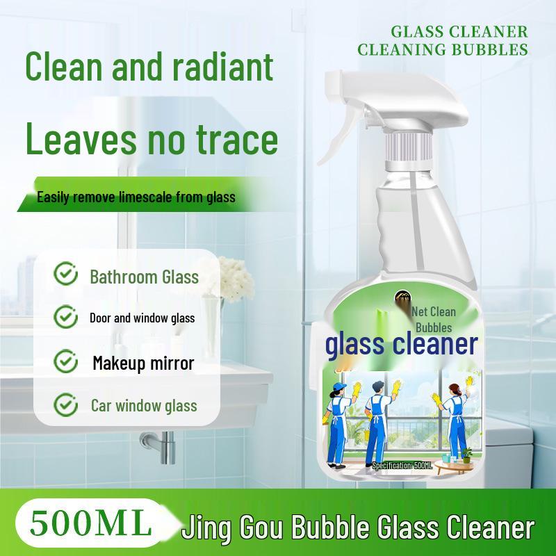 Multifunctional Glass & Window Cleaner, Strong Limescale & Stain Remover for Bathrooms & Toilets