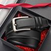 Texture Zinc Zinc Alloy Leather Belt Versatile Pin Buckle Belt Luxury Men PU Belt  Jeans Matching
