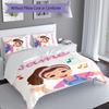 3pcs Custom Name Ms. Rachel Set,Includes 1 Duvet Cover and 2 Pillowcases,All-season Bedroom Decor