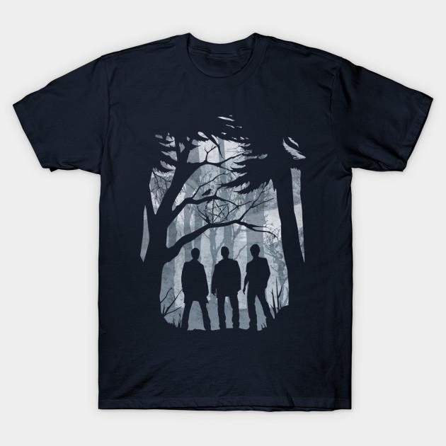 

Men Black Print T-shirt Join The Hunt No-Cut Transfer Paper Print Cotton Tshirt L