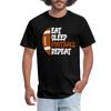 Eat Sleep Football Repeat | Funny Game Day Men's T-Shirt Unisex T-Shirt