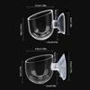 Pack Of 10 Aquarium Plant Holder Suction Cup Designs Acrylic Feeding Bowl For Shrimp And Small Tropical Fish Feeding
